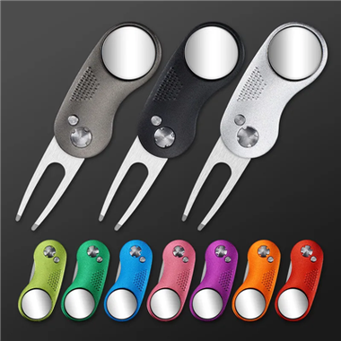 Alat Divot Golf Lipat Baja Tahan Karat